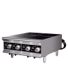 208- to 240-volt four-hob heavy-duty induction range with temperature control probe and programs