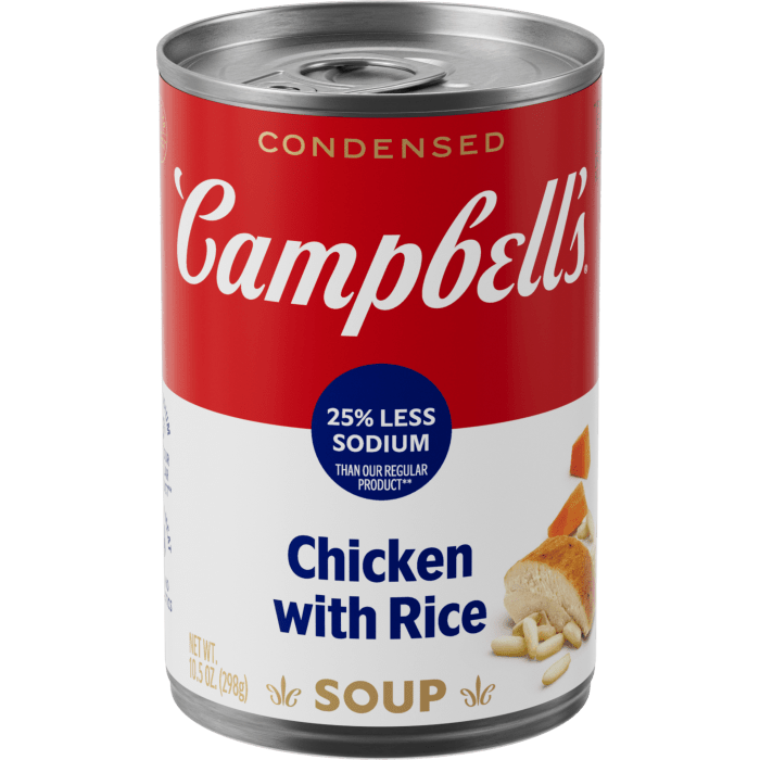 25% Less Sodium Chicken with Rice Soup