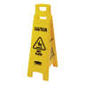 Rubbermaid Commercial, "Caution", 4 Sided, Wet Floor Sign, Yellow, 37"