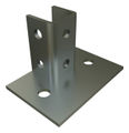 Unistrut® 8-Hole Electrogalvanized Steel Post Base