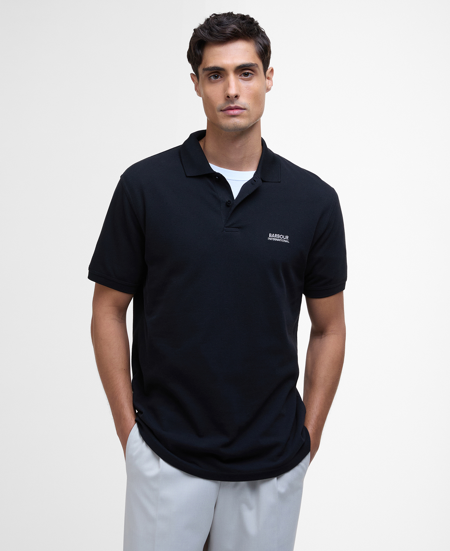 Polo Essential in piqué leggero image number 0