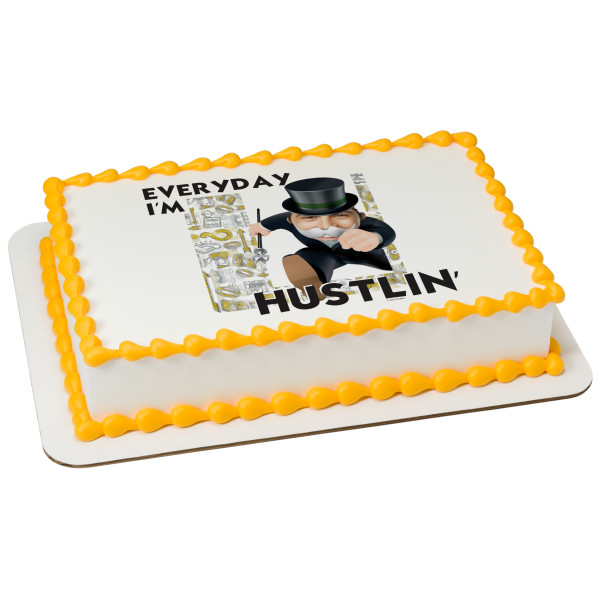 Hasbro Monopoly Everyday I'm Hustlin' PhotoCake® Edible Image® Frame