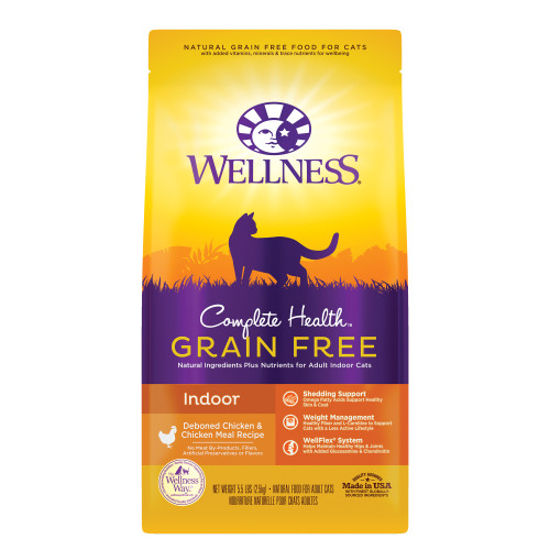 Wellness Complete Health Grain Free Indoor Deboned Chicken Front packaging