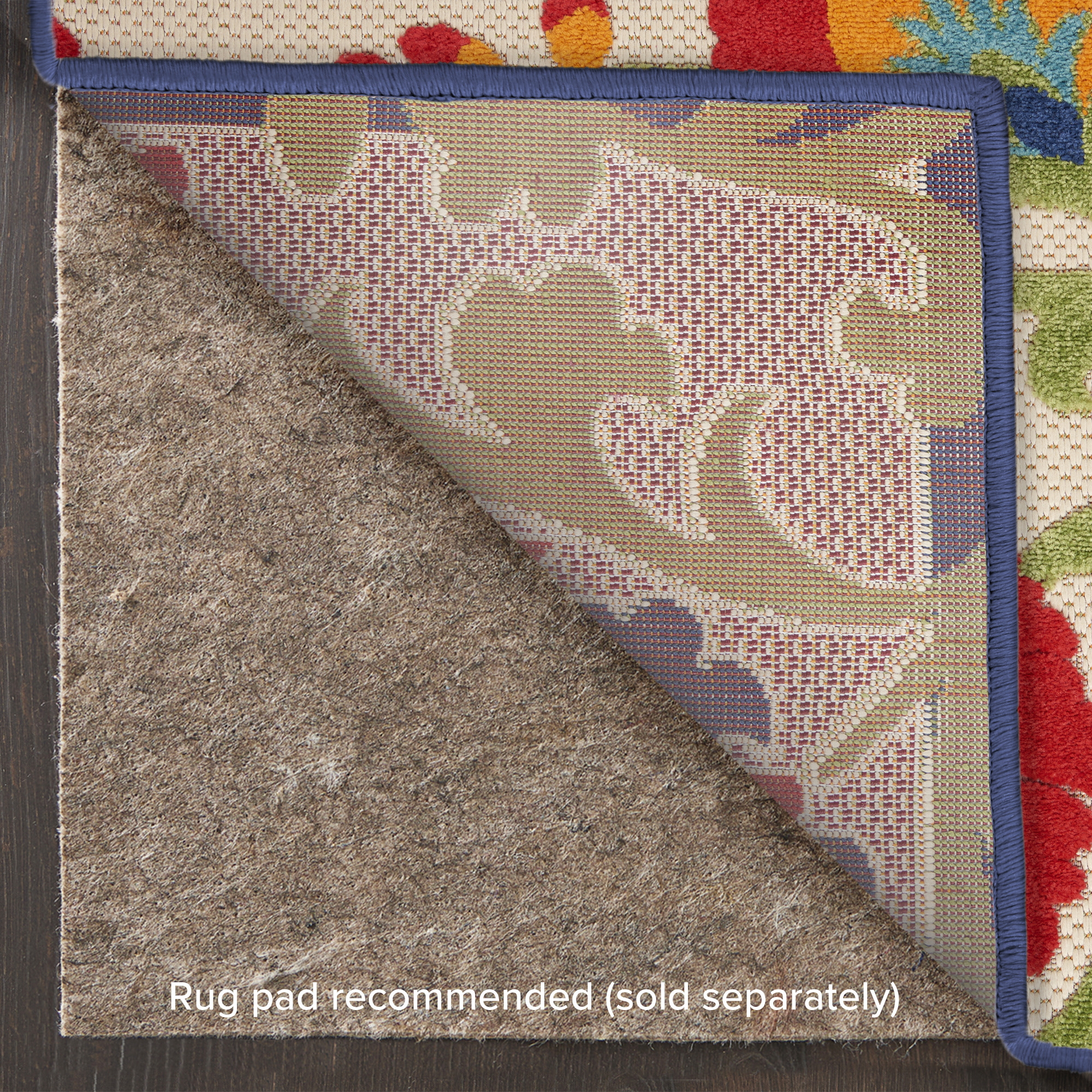 Nourison Aloha 2'8" x 4' Multicolor Farmhouse Rug