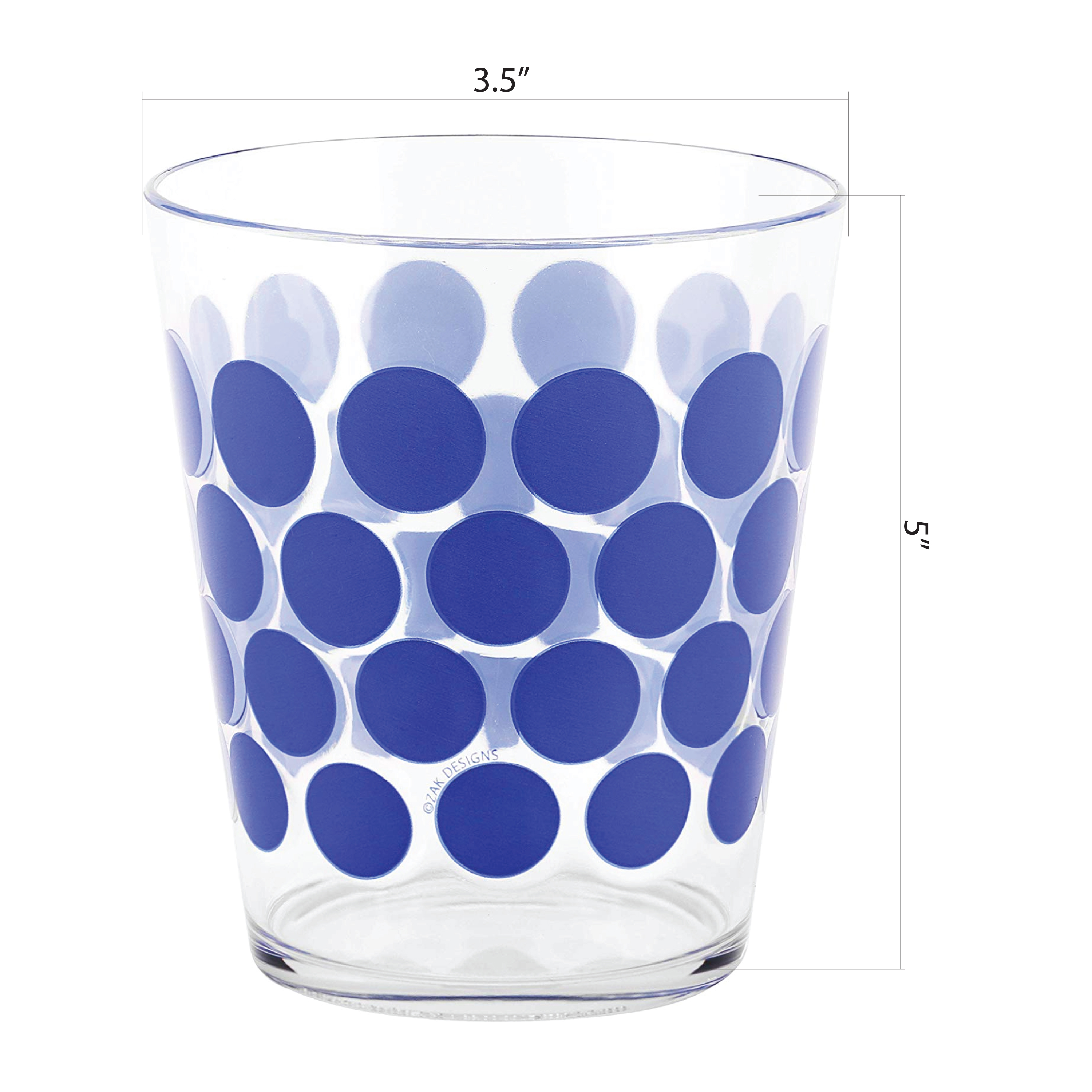 Dot Dot 15 ounce Old-Fashion Glass, Blue, 6-piece set slideshow image 6 Dot Dot 15 ounce Old-Fashion Glass, Blue, 6-piece set slideshow image 6
