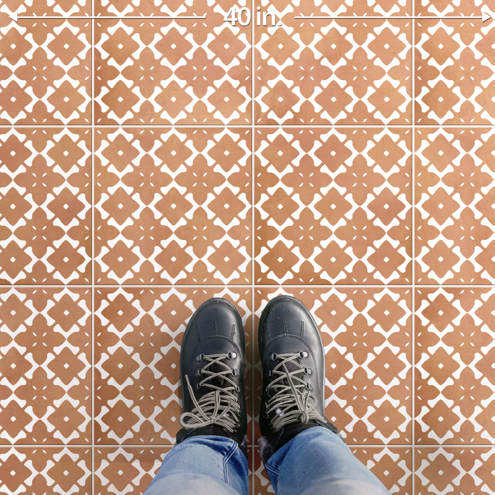 Bari Fortuna Cotto 12-7/8 in. x 12-7/8 in. Porcelain Floor and Wall Tile