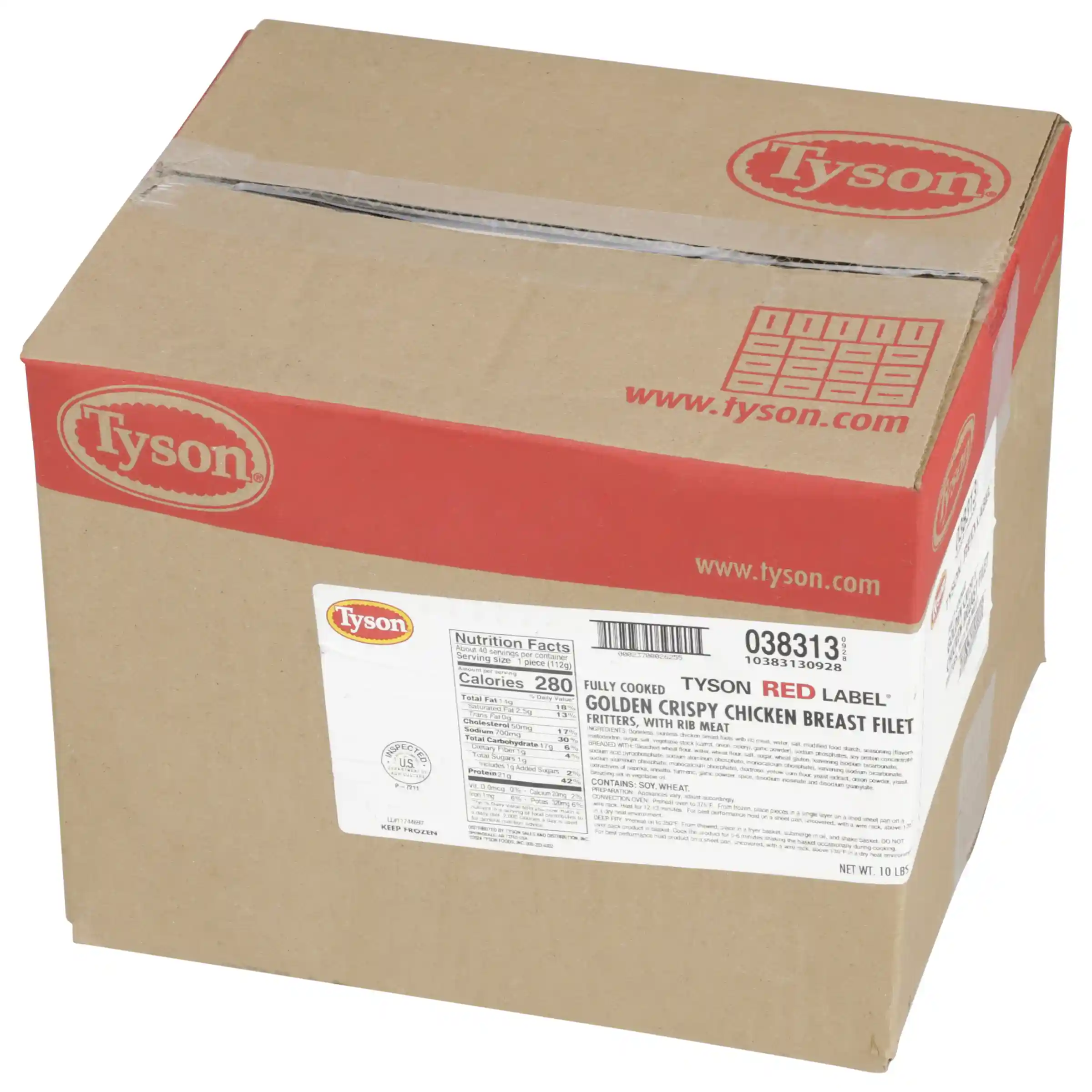 Tyson Red Label® Fully Cooked Golden Crispy Chicken Breast Filet Fritters, 4 oz._image_5