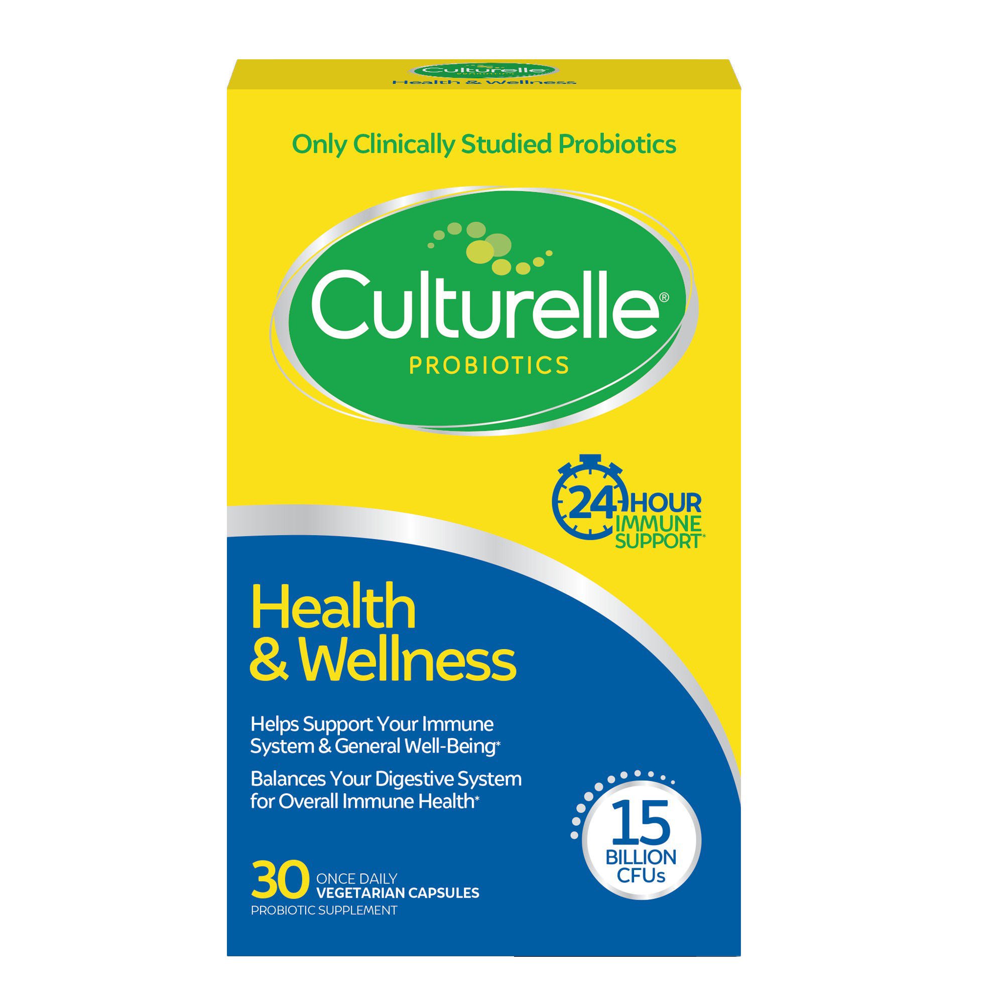 Culturelle® Health & Wellness Capsules with 24-Hour Immune Support