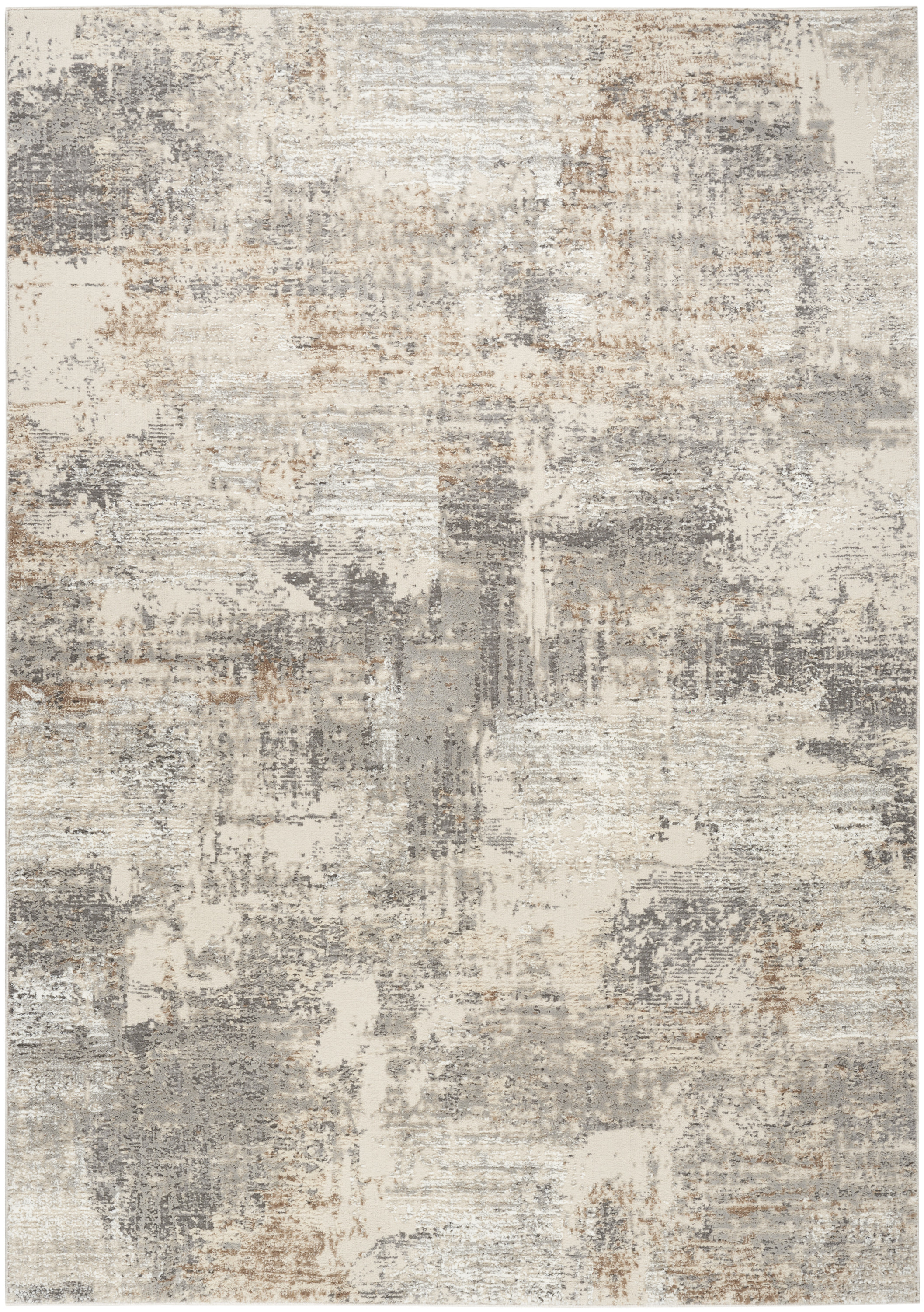 Nourison Sustainable Trends 6' x 9' Beige Grey Modern Indoor Rug