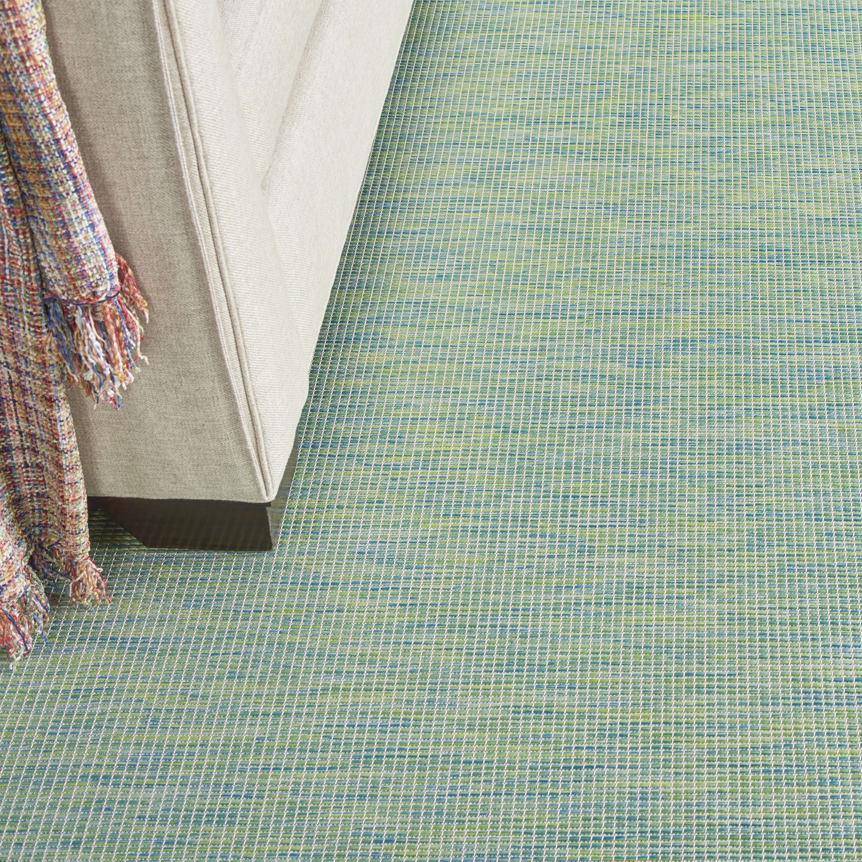 Nourison Positano 6' x 9' Blue Green Modern Rug