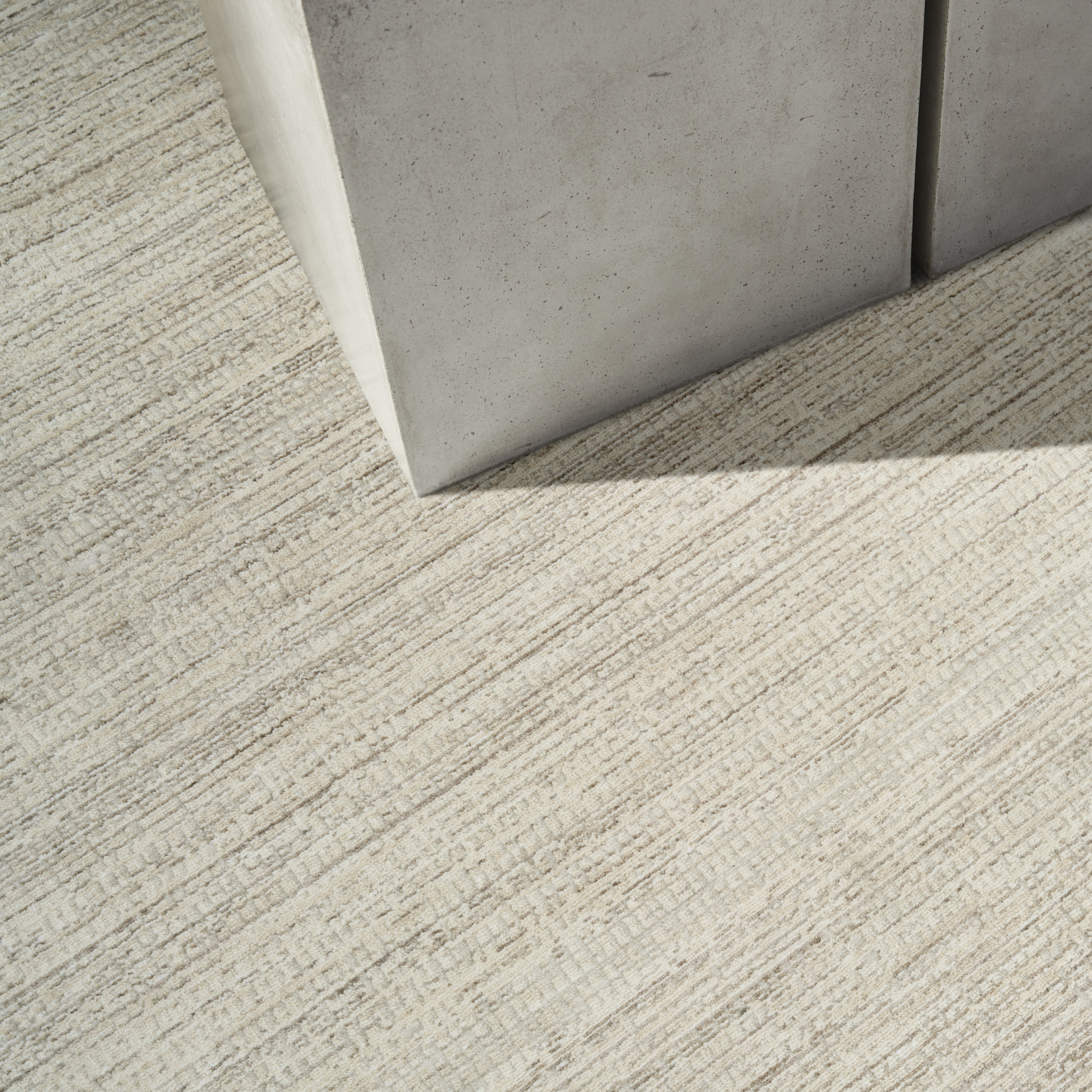 Calvin Klein CK079 Notes 7'10" x 9'10" Ivory Grey Modern Indoor Rug