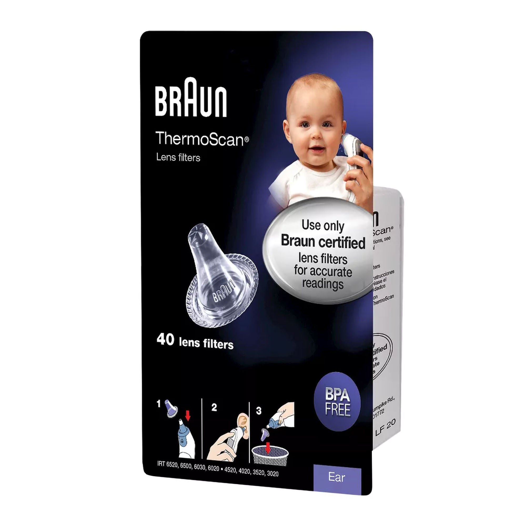 Lens Filter Braun Thermoscan 40 per Box For Ear Thermometer