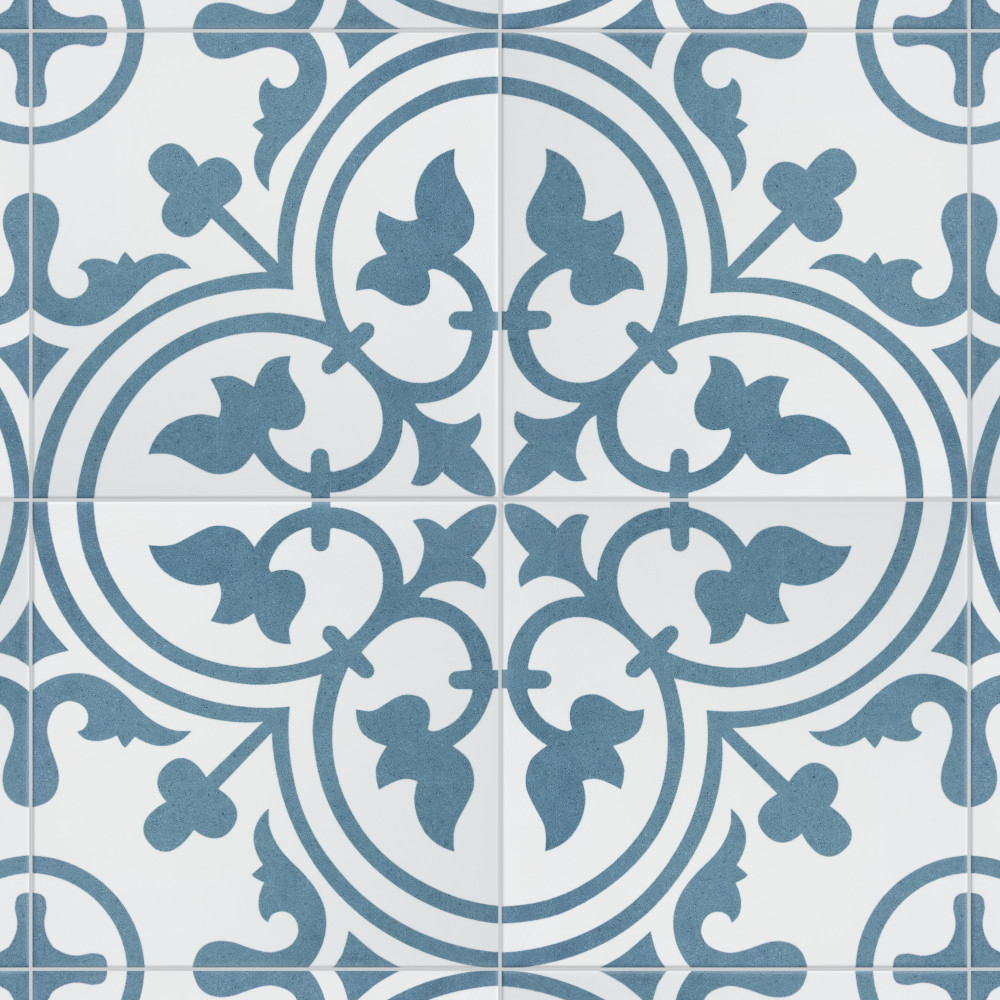 Arte Cloud 9.75x9.75 Square Porcelain Floor and Wall Digital Pattern