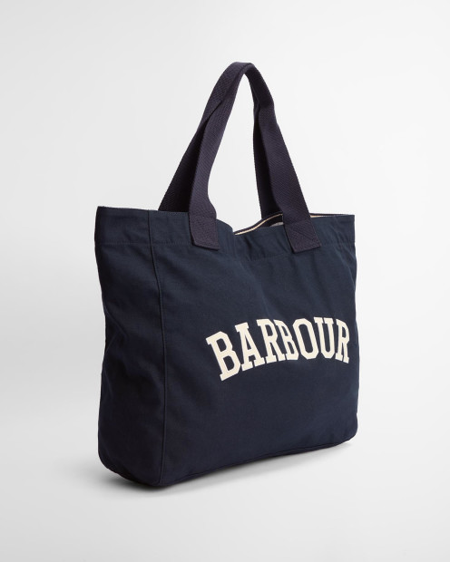 Logo Beach Bag Navy/Stone