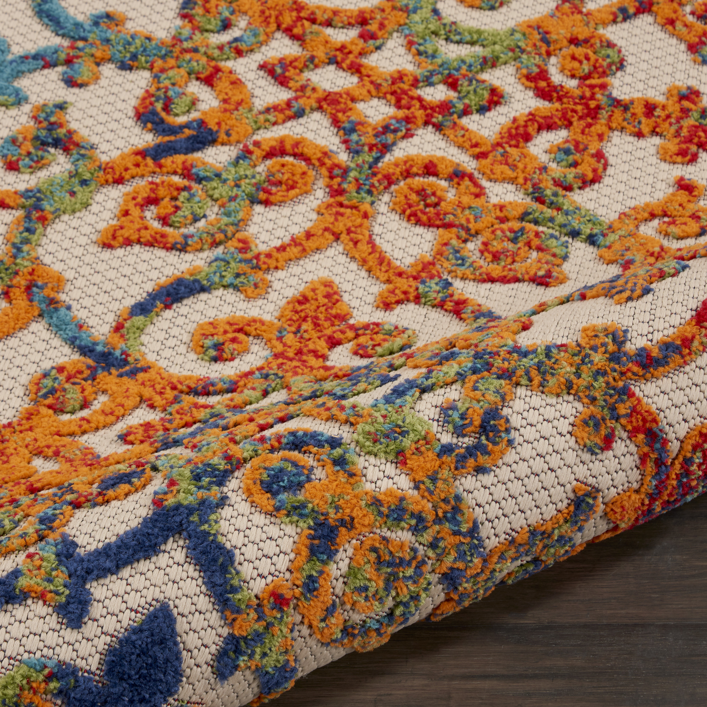 Nourison Aloha 2'3" x 12' Multicolor Contemporary Rug