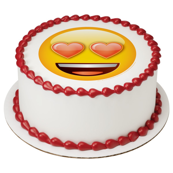 emoji™ Heart Eyes PhotoCake® Edible Image®