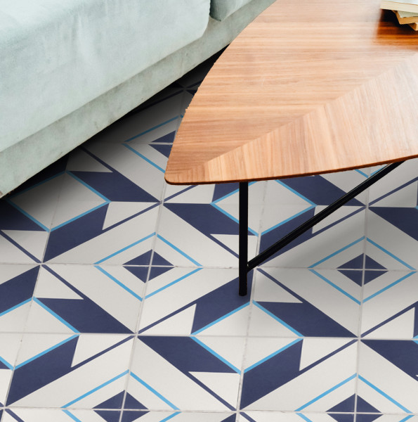 cement | coletivo muda | central pattern b | white, himalaya + happy blue 