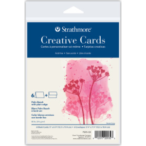 Creative Cards & Envelopes, Palm Beach with Plain Edge, Full Size, 5x6.875 inch, 6 Pack