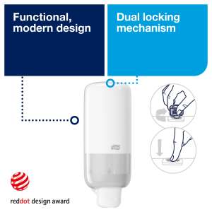 Tork, Foam Skincare S4, 1000ml, White, Manual Dispenser