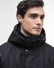 Wachsjacke Oakdale Black