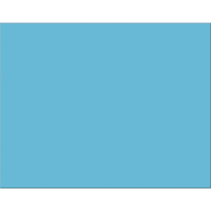 4-Ply Railroad Board, Light Blue, 22" x 28", 25 Sheets