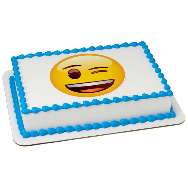 emoji™ Winking PhotoCake® Edible Image®