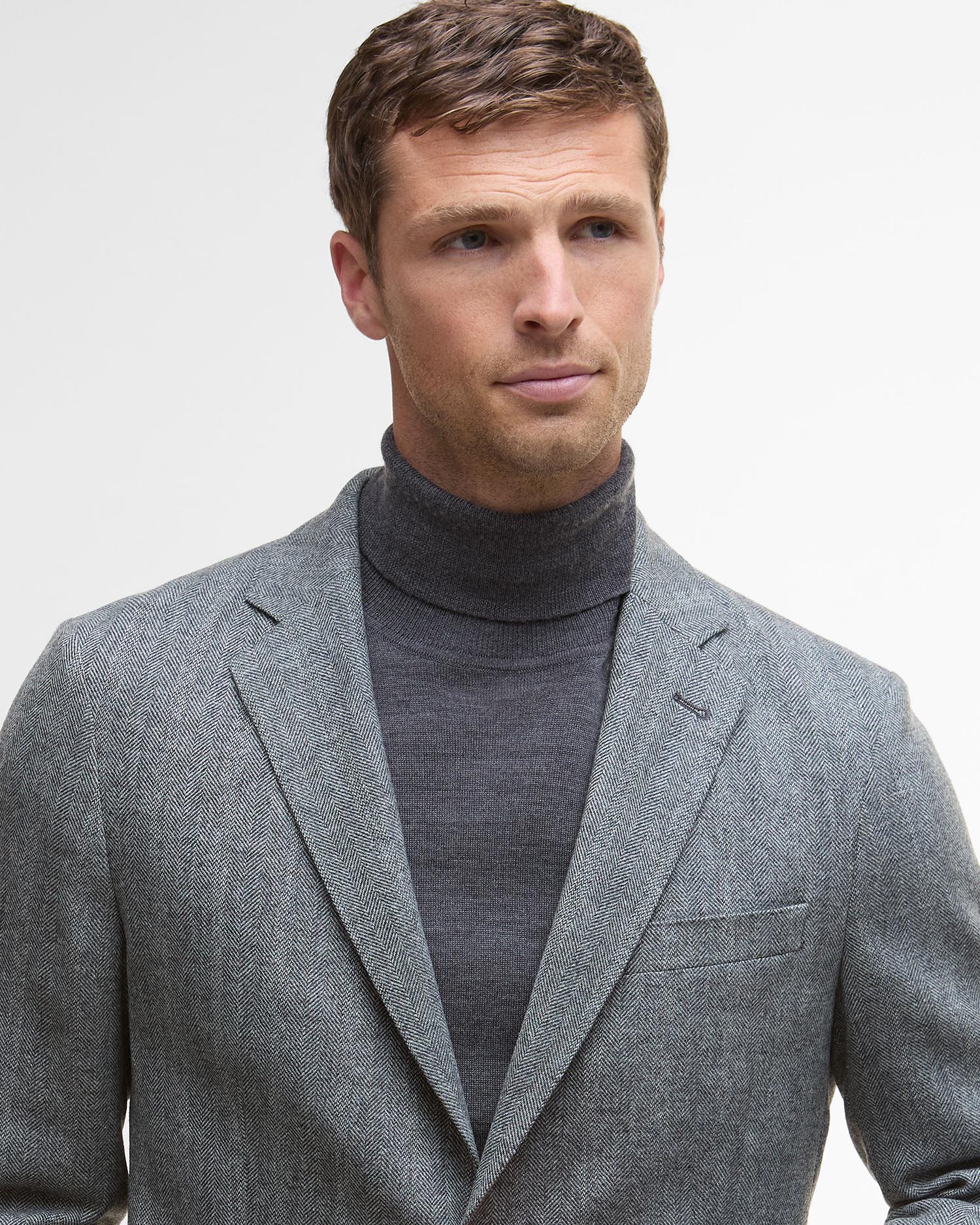 Blazer con motivo a spina di pesce Sutherland image number 3