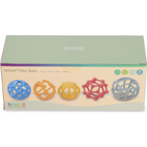 SiliSoft® Flexi Balls, Rainbow, Set of 5
