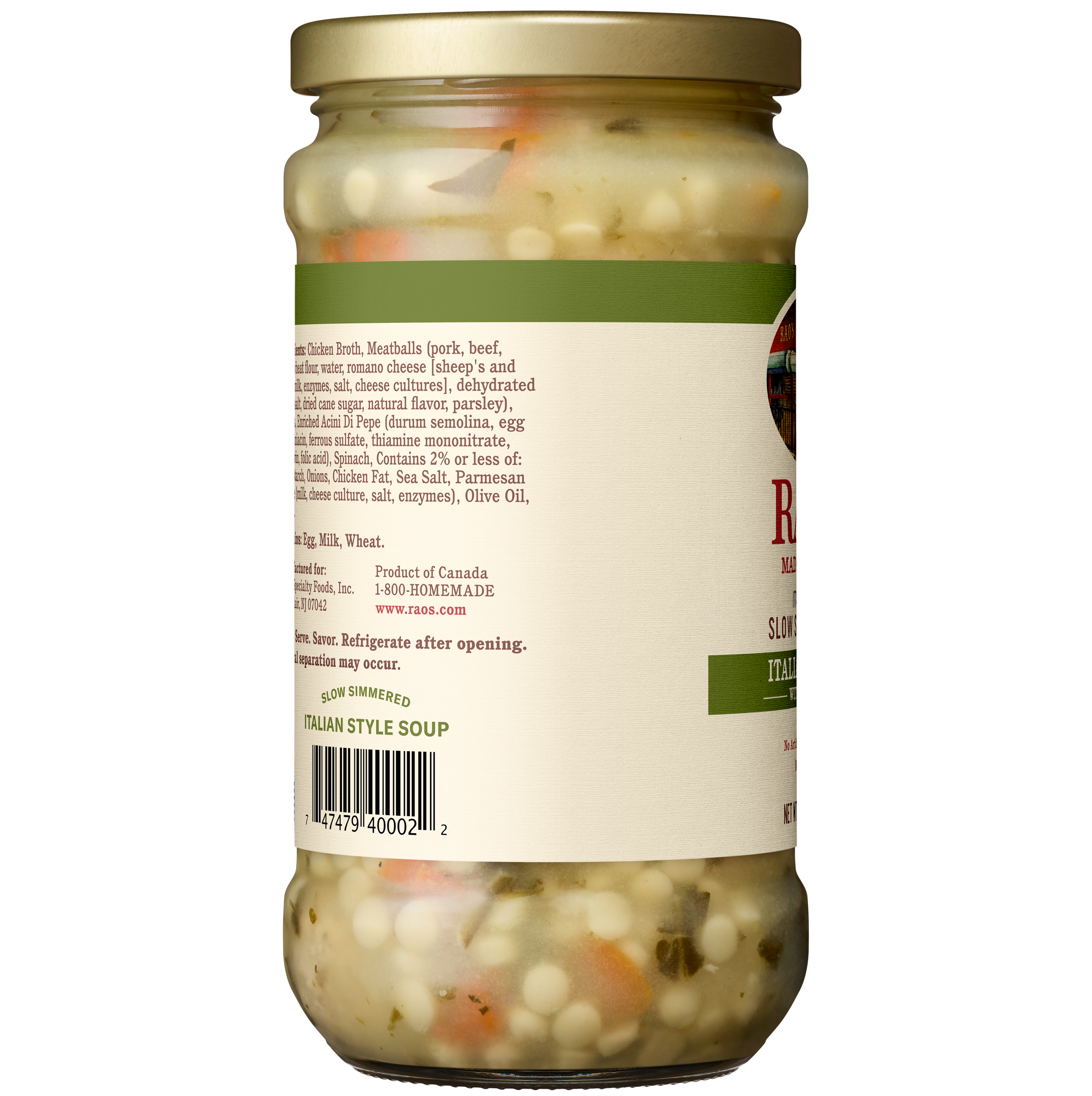 Italian Wedding Soup, 16 oz - Left Image