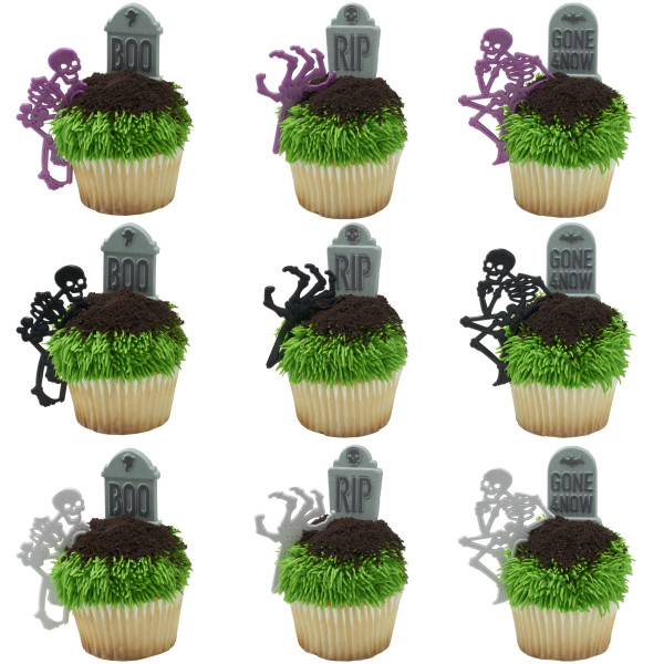 Tombstones - Red 3 Free Dec-Ons® Decorations