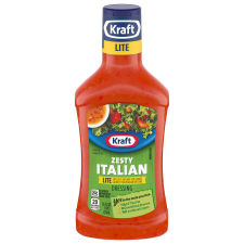 Kraft Zesty Italian Lite Dressing, 16 fl oz Bottle