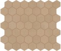 Moroccan Concrete Ochre 2×2 Hexagon Mosaic Matte