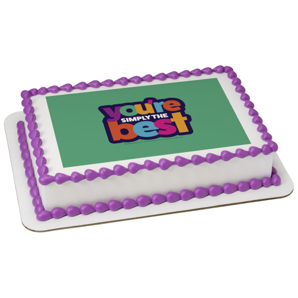 You're Simply The Best PhotoCake® Edible Image®