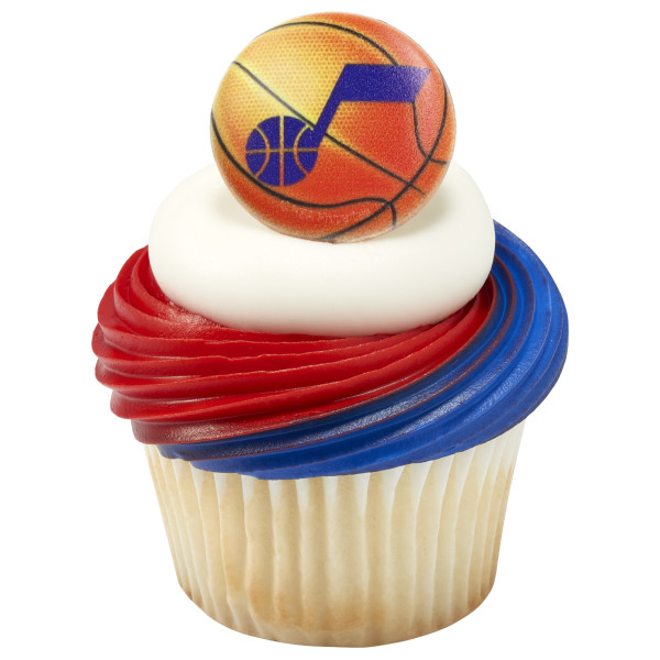 NBA Team Basketball Cupcake Rings