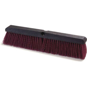 Carlisle, Flo-Pac®, 24in, Coarse/Heavy Floor Sweep, Polypropylene Bristles, Maroon