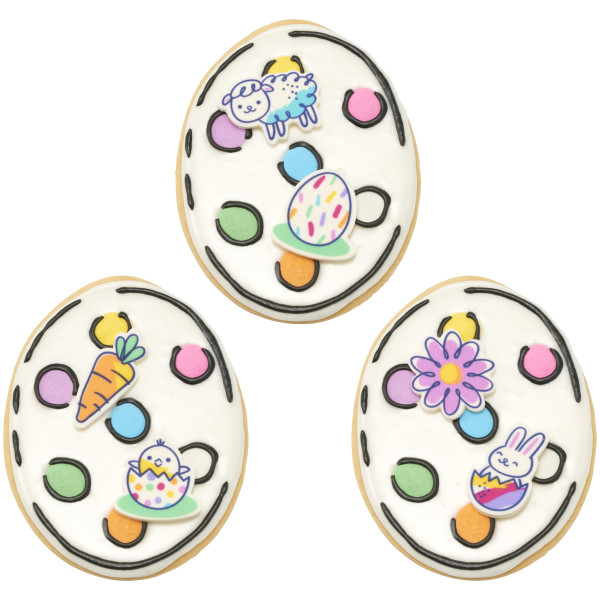 Doodle Bunny - Red 3 Free Sweet Décor® Edible Decorations