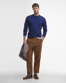 Essential Crew Neck Jumper Deep Blue