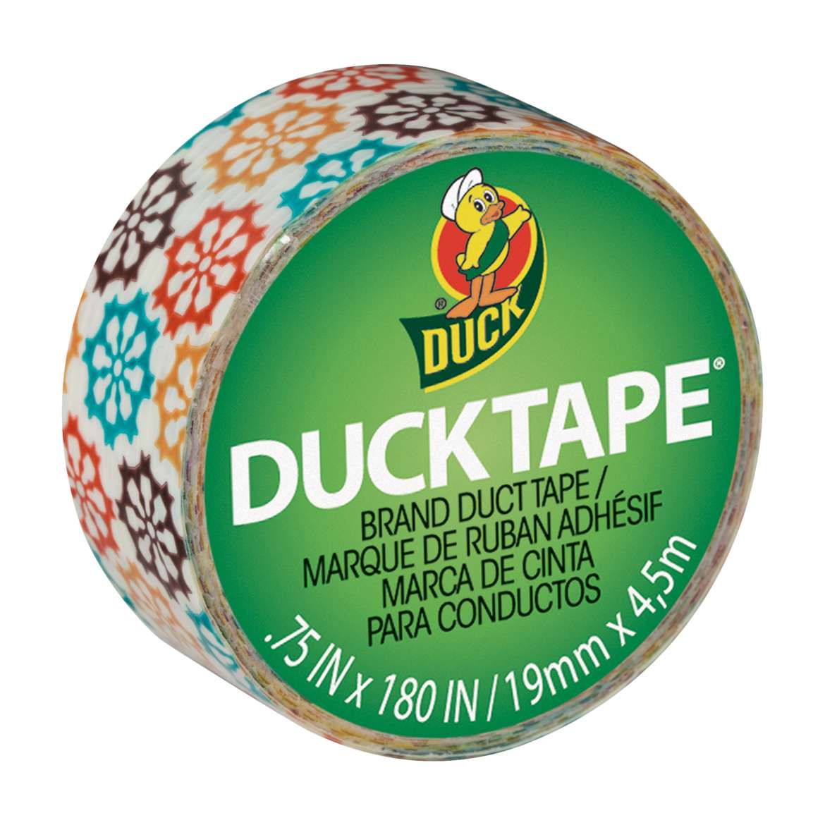 Ducklings® Mini Duck Tape® Brand Duct Tape - Pinwheel, .75 in. x 180 in. Image