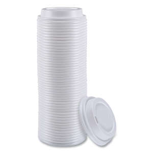 Boardwalk, Hot Cup Lids, Fits 8 oz Hot Cups, White
