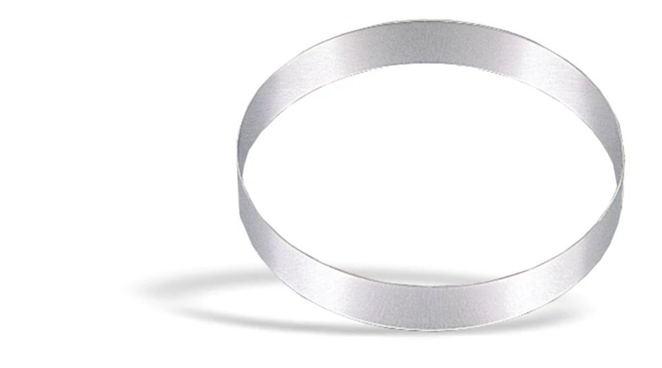 Aro redondo para tarta de 10 centímetros de acero inoxidable