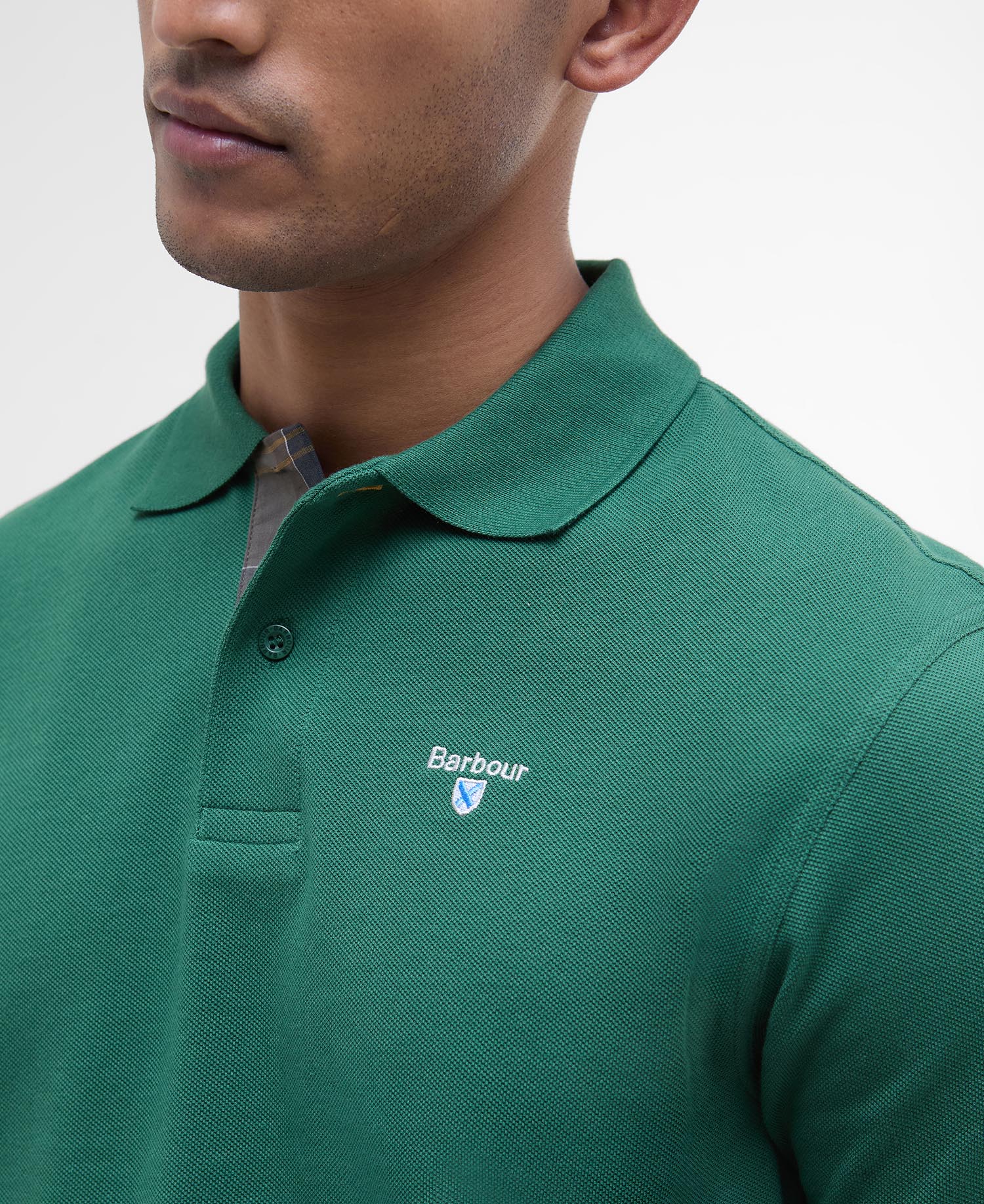 Tartan Pique Polo Shirt image number 4
