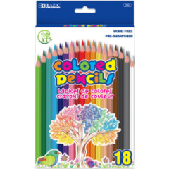 Next Colored Pencils, Assorted Colors, Pack of 18