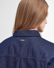 Cassie Denim Oversized Long-Sleeved Shirt 