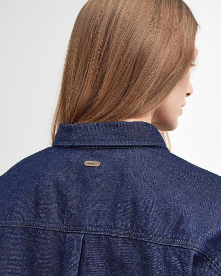Cassie Denim Oversized Long-Sleeved Shirt