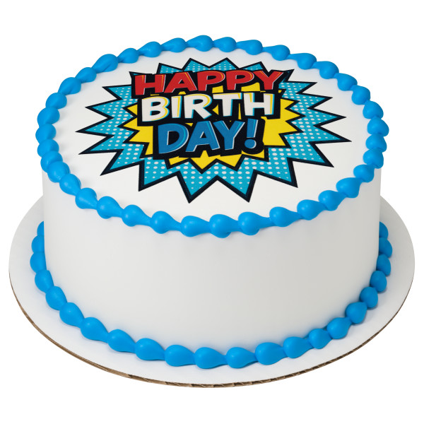 Birthday Comic Edible Image®