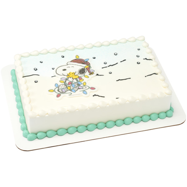 Peanuts® Snoopy® Christmas Medallions SugarStyle® Edible Decorations