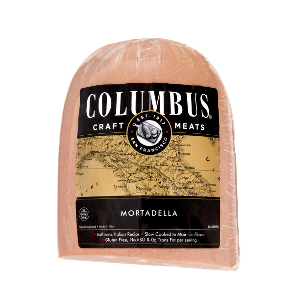 COLUMBUS(r) Mortadella Oval, Half, 1/7lb . C1CB - Front Center Inner Pack (Hi Res)