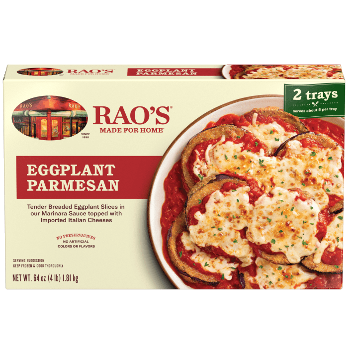 Eggplant Parmesan Frozen Meal, 64 oz