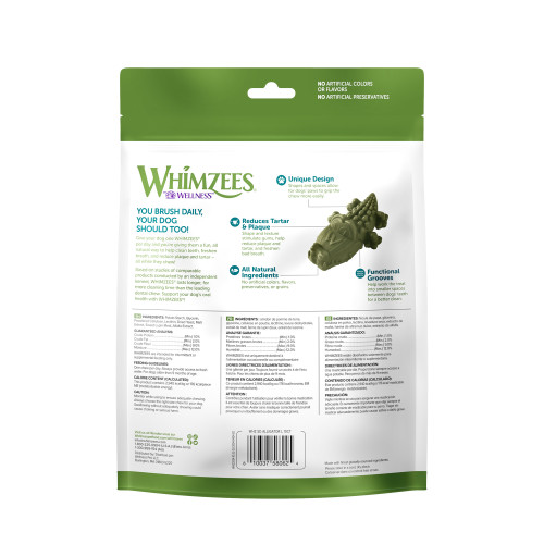 WHIMZEES Alligator back packaging