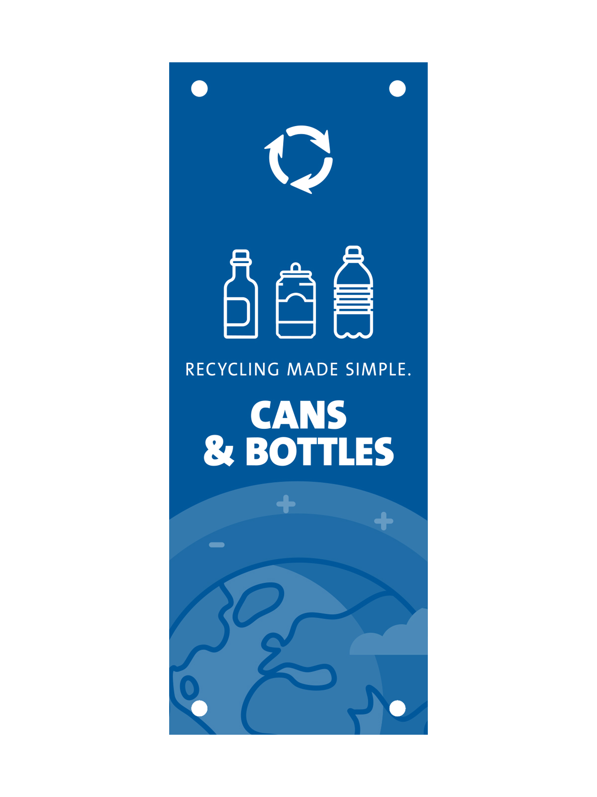 EVOLVE – Body Sign – Cans & Bottles – Blue